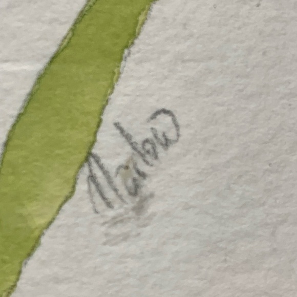 Framed Original Signed Watercolor Artwork Artist Marlow - Picture 4 of 4